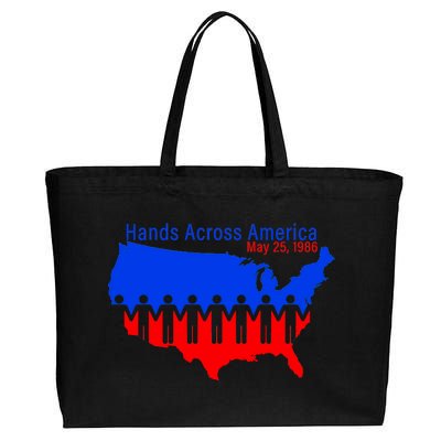 Hands Across America Cotton Canvas Jumbo Tote