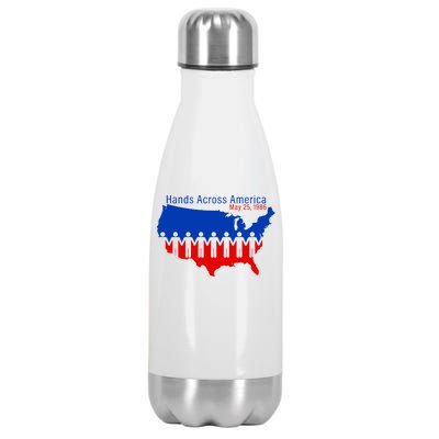 Hands Across America Stainless Steel Insulated Water Bottle