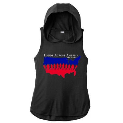 Hands Across America Stand Together Ladies PosiCharge Tri-Blend Wicking Draft Hoodie Tank