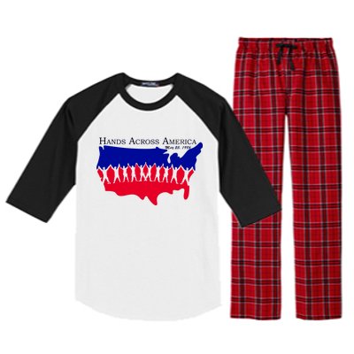 Hands Across America Stand Together Raglan Sleeve Pajama Set