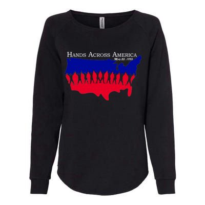 Hands Across America Stand Together Womens California Wash Sweatshirt