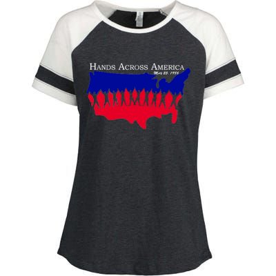 Hands Across America Stand Together Enza Ladies Jersey Colorblock Tee