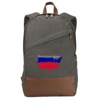 Hands Across America Stand Together Cotton Canvas Backpack