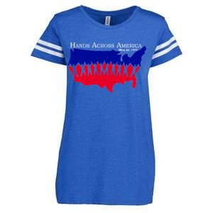 Hands Across America Stand Together Enza Ladies Jersey Football T-Shirt