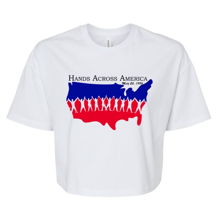 Hands Across America Stand Together Bella+Canvas Jersey Crop Tee