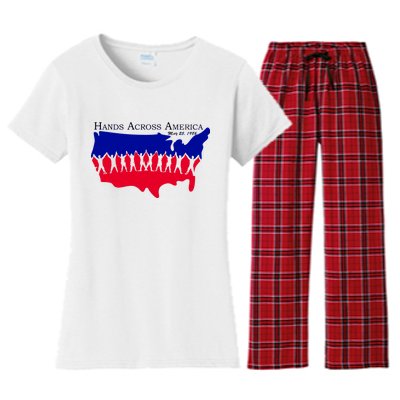 Hands Across America Stand Together Women's Flannel Pajama Set