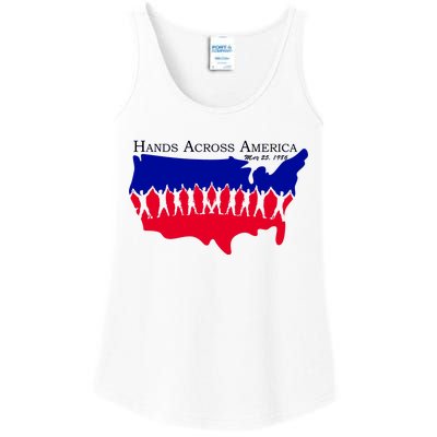 Hands Across America Stand Together Ladies Essential Tank