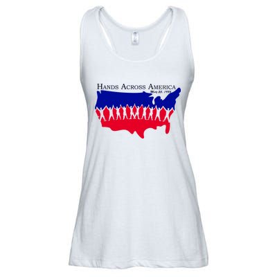 Hands Across America Stand Together Ladies Essential Flowy Tank