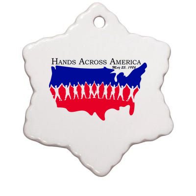 Hands Across America Stand Together Ceramic Star Ornament