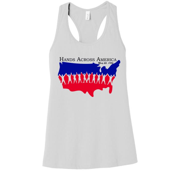 Hands Across America Stand Together Women's Racerback Tank