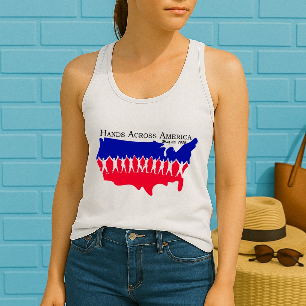 Hands Across America Stand Together Womens Tank Top