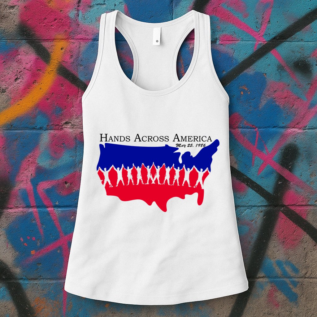 Hands Across America Stand Together Womens Tank Top