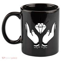 Hands Diamond 11oz C Handle Ceramic Mug