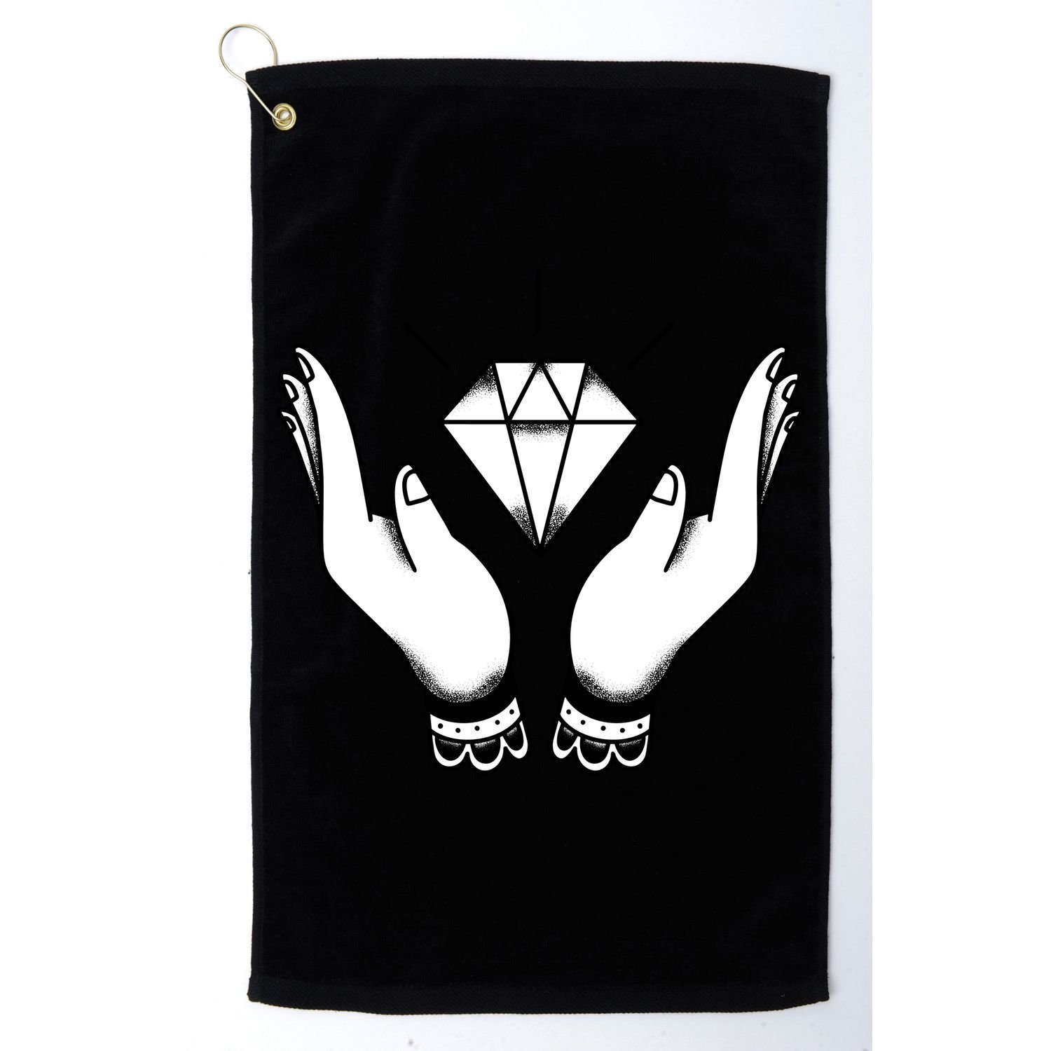 Hands Diamond Golf Towel