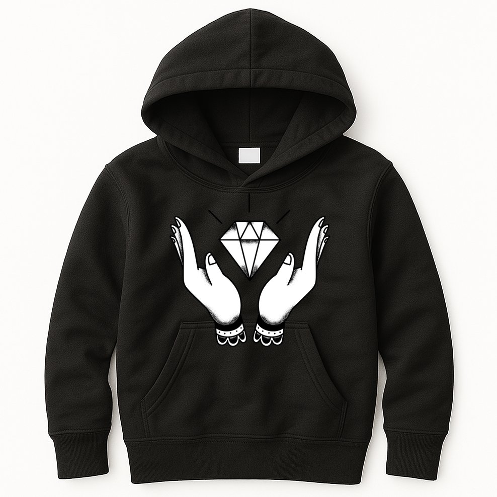 Hands Diamond Kids Hoodie