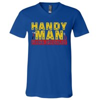 Handy Man Fixing Specialist V-Neck T-Shirt