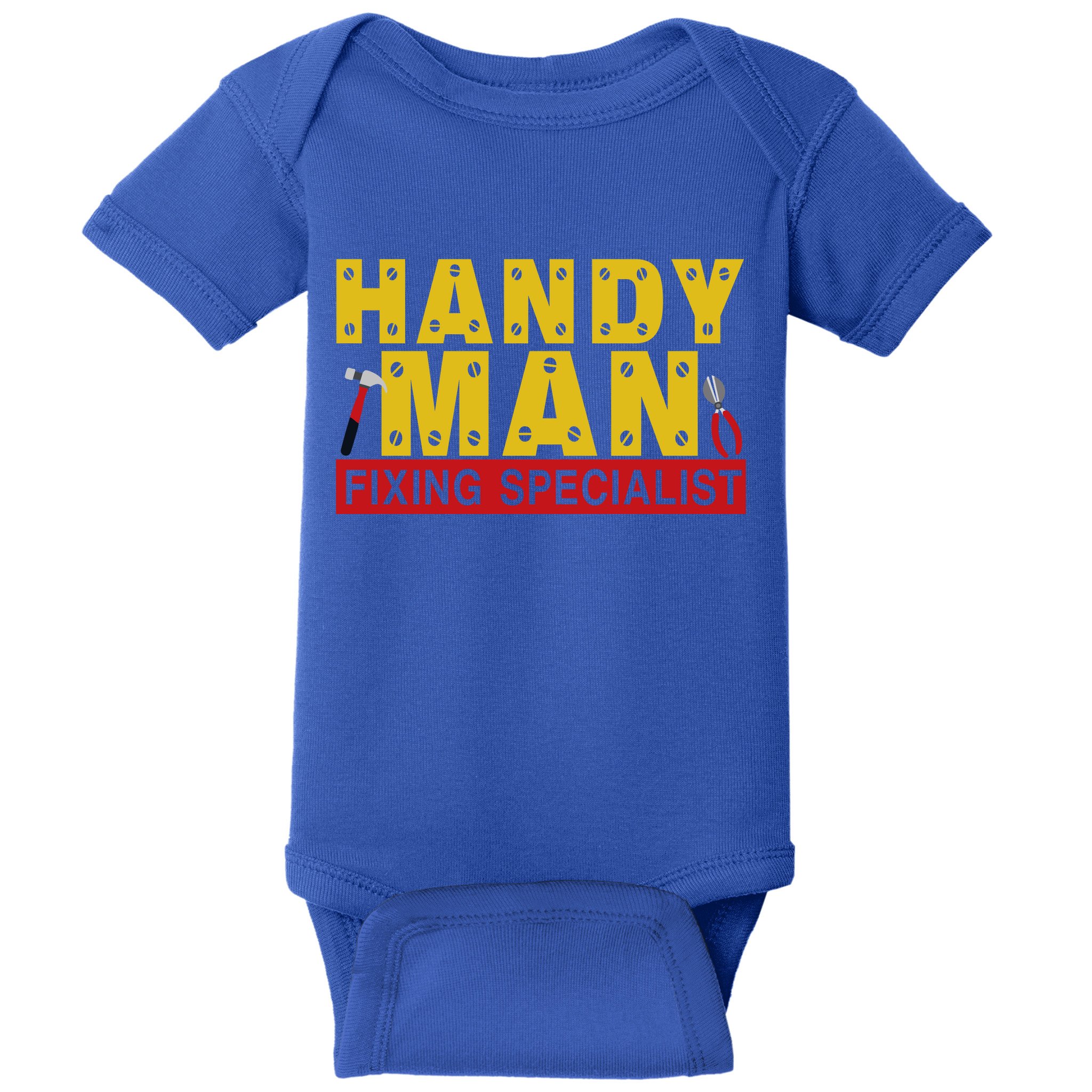 Handy Man Fixing Specialist Baby Bodysuit