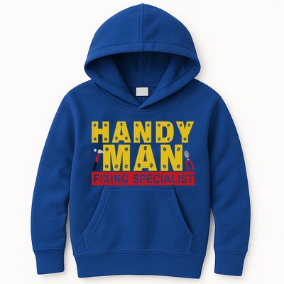 Handy Man Fixing Specialist Kids Hoodie
