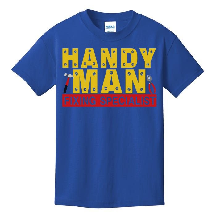 Handy Man Fixing Specialist Kids T-Shirt