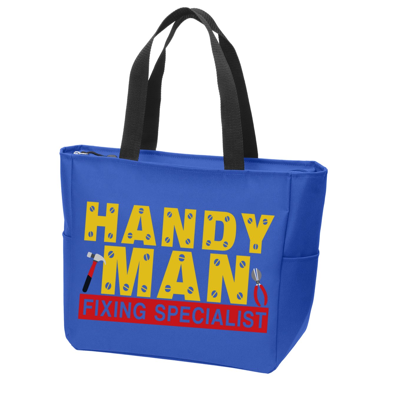 Handy Man Fixing Specialist Zip Tote Bag