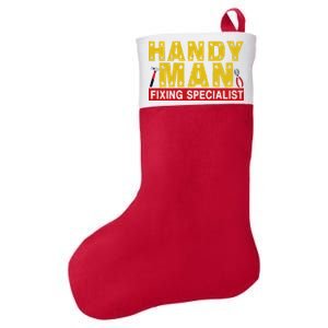 Handy Man Fixing Specialist Felt Holiday Christmas Stocking