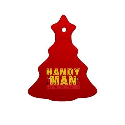 Handy Man Fixing Specialist Ceramic Tree Ornament