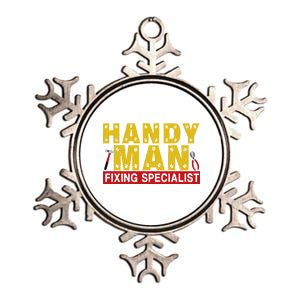 Handy Man Fixing Specialist Metallic Star Ornament