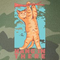 Hang In There Cat Legacy Tie Dye Trucker Hat