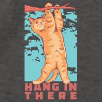 Hang In There Cat Vector Backpack