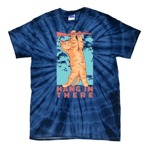 Hang In There Cat Tie-Dye T-Shirt