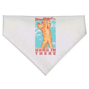 Hang In There Cat USA-Made Doggie Bandana