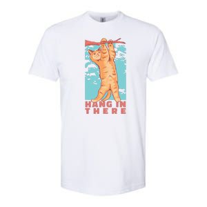 Hang In There Cat Softstyle CVC T-Shirt