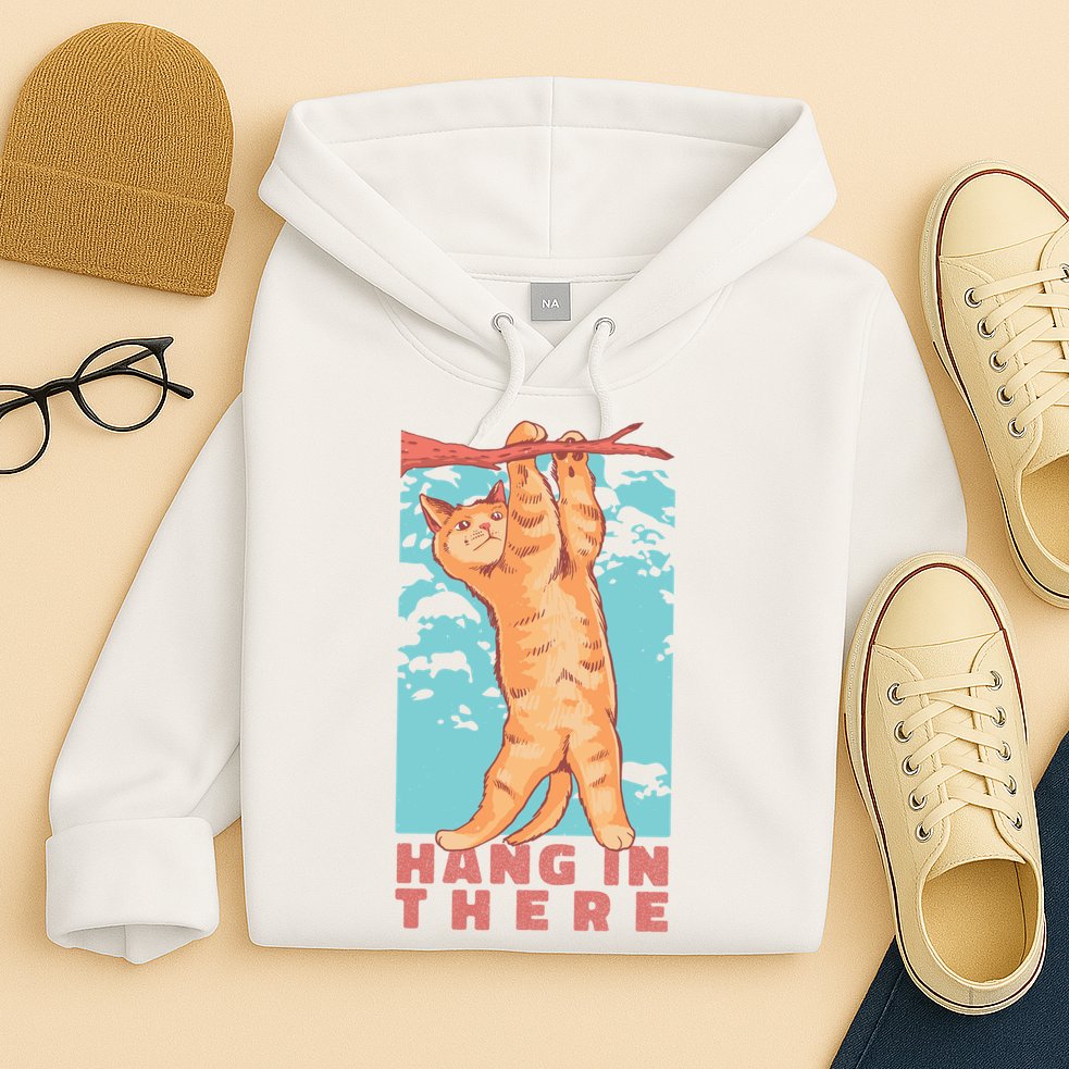 Hang In There Cat Hoodie