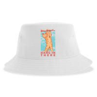 Hang In There Cat Sustainable Bucket Hat