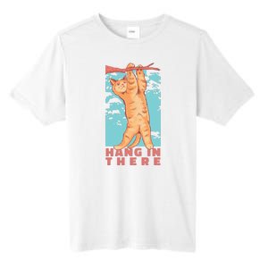 Hang In There Cat Tall Fusion ChromaSoft Performance T-Shirt