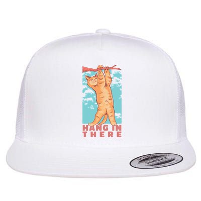 Hang In There Cat Flatbill Hat