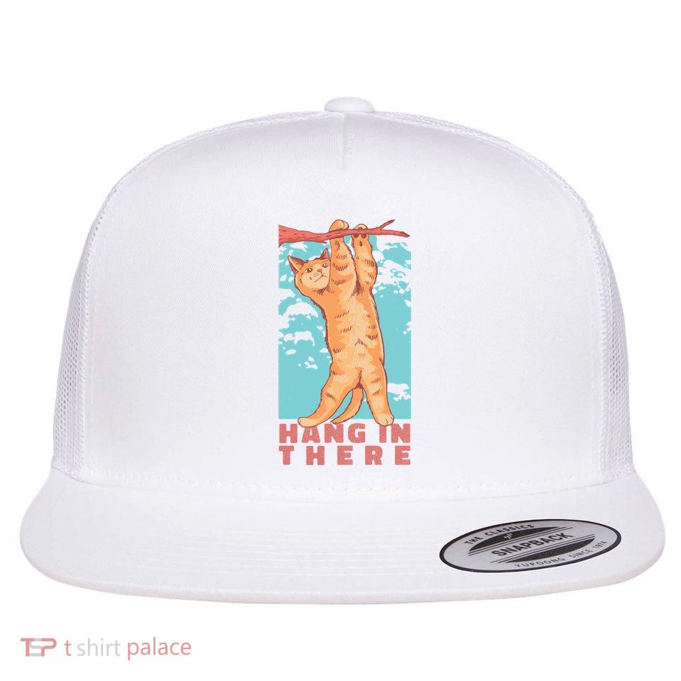 Hang In There Cat Flatbill Hat