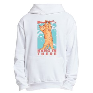 Hang In There Cat Urban Pullover Hoodie