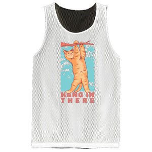 Hang In There Cat Mesh Reversible Basketball Jersey Tank