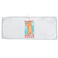 Hang In There Cat Large Microfiber Waffle Golf Towel
