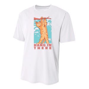 Hang In There Cat Performance Sprint T-Shirt