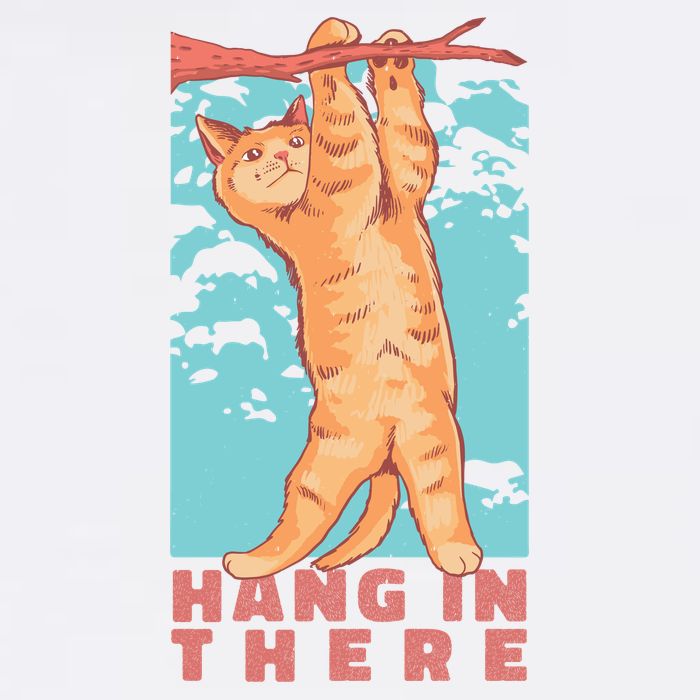 Hang In There Cat Trucker Hat