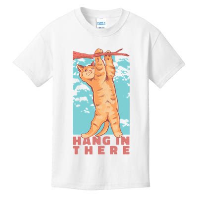 Hang In There Cat Kids T-Shirt