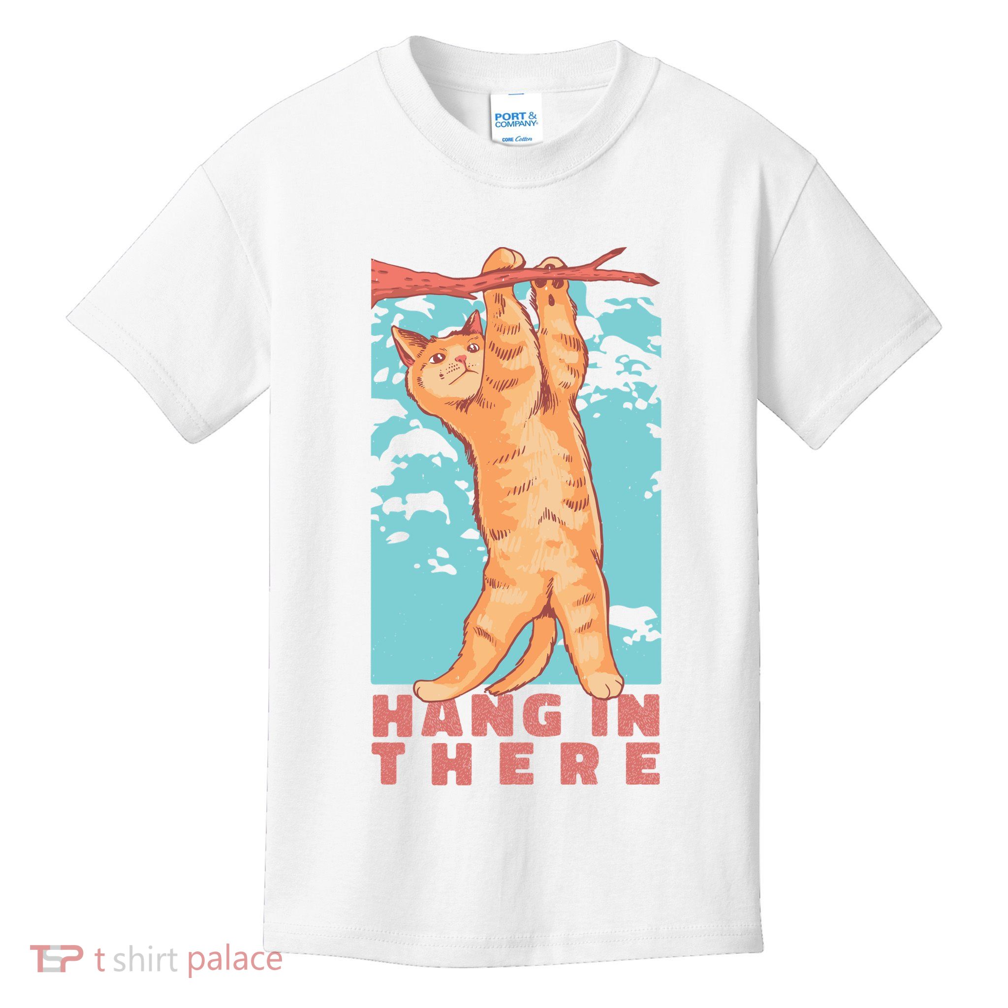 Hang In There Cat Kids T-Shirt