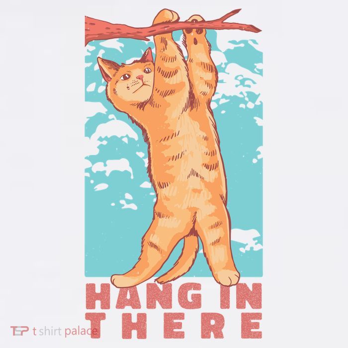 Hang In There Cat Kids T-Shirt