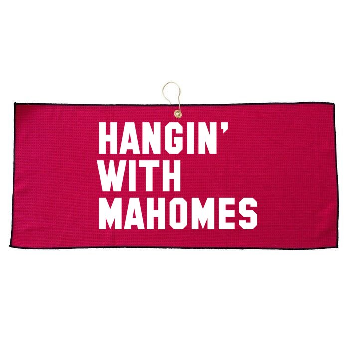 Hangin' With Mahomes Large Microfiber Waffle Golf Towel