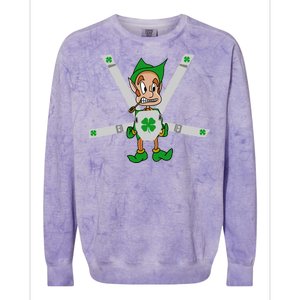 Hangover Leprechaun Irish Baby  Colorblast Crewneck Sweatshirt