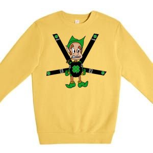 Hangover Leprechaun Irish Baby  Premium Crewneck Sweatshirt