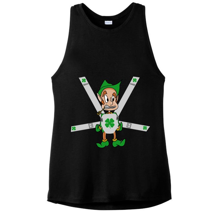 Hangover Leprechaun Irish Baby  Ladies PosiCharge Tri-Blend Wicking Tank