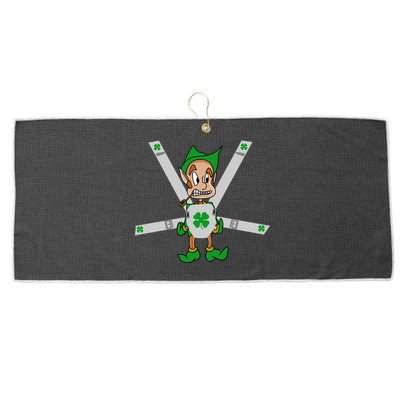 Hangover Leprechaun Irish Baby  Large Microfiber Waffle Golf Towel